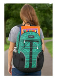 FUEL Hiking Laptop Backpack, College Bookbag, Travel Daypack with 5 Compartments, Dynamo Tech Pocket, 18.5 Inches, Festive Aztec