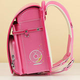 Milworld ransel randoseru pink backpack automatic school bag candy girls series PU leather send gift