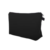 Deanfun Makeup Case Small, Cosmetic Zipper Bag Waterproof for Purse Mini, Women Cute Traveling Accessories Pouch for Ladies Thanksgiving Christmas Gifts(Solid Black D2-51705) 8.65" x 5.35" x 0.78"