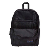 JanSport Double Break Backpack – 15-inch Padded Laptop Compartment, Dual Water Bottle Pockets, Internal Organizer, Large Main Compartment, Black