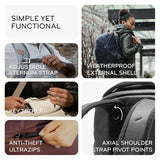 Peak Design Everyday Backpack Zip 20L, Eclipse, 270-Degree Zip, Dual Side Pockets, FlexFold Dividers, Fits 15" Laptop, For Camera Carry, Daily Commutes or Travel, Versatile Backpack for Men and Women