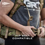 GORUCK Rucker 4.0 20L Black with White Embroidery - Purpose Built Rucking Backpack, Military Weight Training Rucksack w/Ruck Plate Pocket and Extra Padded Straps