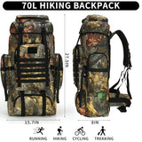 W WINTMING Hiking Backpack for Men 70L/100L Camping Backpack Military Rucksack Molle 3 Days Assault Pack for Climbing