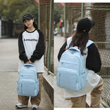 KBTYE Cute School Backpack for Women Men Casual Travel Laptop Backpack Aesthetic Lightweight College Bookbags for Kids(Blue)