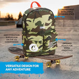 COOKIES Orion Canvas Smell Proof Backpack 22.8L – Large Odorless Travel Backpack for Men & Women, Carry-On, Work, Stylish & Spacious Bag - Olive