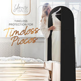 72" Long Dress Bags for Gowns - Wedding Dress Garment Bag for Dresses - Long Garment Bags for Hanging Clothes & Closet Storage - Durable Travel Bag for Women with ID Window
