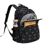 QYTFOA Girls Backpack Set with Bows Heart-shaped Lightweight Schoolbags for Girl Children Spacious Bookbag Waterproof(black-2)