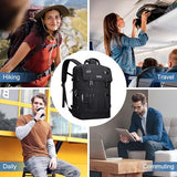 WITZMAN Travel Laptop Backpack for Men Fits 16 inch Laptop