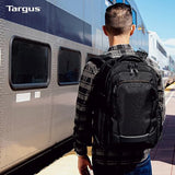Targus 17” Voyager EXP Travel Backpack – Expandable Carry-On Laptop Backpack with SafePort Protection, Checkpoint-Friendly Design, Anti-Theft Travel Features - TBB664GL