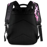 AI ACCESSORY INNOVATIONS K-Pop Demon Hunters Huntrix 16” Backpack for Girls, Featuring Rumi, Zoey, Mira, Rubber Molded Bag Charm, Huntrix