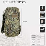 Eberlestock Bandit Pack - Rugged EDC Backpack Built For The Office Or The Outdoors (Dry Earth)