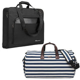 Modoker Suit Luggage Garment Bag with Shoulder Strap, Suit Carry on Bag Hanging Suitcase Black Garment Bags for Men Women Business Travel