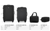 Travelers Club Midtown Hardside 4-Piece Luggage Travel Set, Black