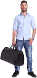Leathario Travel Duffle Bag For Men Women Genuine Leather Overnight Weekender Bag Vintage Luggage Carry On Airplane Large Retro Unisex
