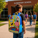 Nickelodeon Spongebob Squarepants Toddler Boy Backpack for Kids - Toddler Backpack with Padded Straps & Zip Compartment Little Kids - 15"