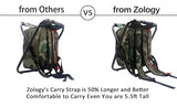 Zology Folding Camping Chair Stool Backpack with Cooler Insulated Picnic Bag, Hiking Camouflage Seat Table Bag Camping Gear, Outdoor Fishing Hunting Gifts for Men