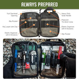 Maxpedition E.D.C. Pocket Organizer,Nylon (Black) 6"x1"x8"