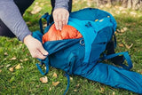 Gregory Amber 44L Women's Dayhiking/Backpacking Pack, with Breathable Backpanel and Comfort 3d Waistbelt, Plus Size, Coral Blue