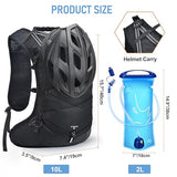 N NEVO RHINO Hydration Backpack, Lightweight Hiking Water Backpack, Hydro Bike Pack with 70 oz 2L Water Bladder, Hydration Daypack for Cycling Rave Mountain