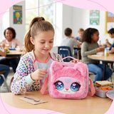 Meetbelify Backpack for Girls Backpacks with Lunch Box Pencil Case for Elementary Student Kids School Travel Bag for Girls Ages 6-8 Years Old Pink