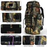 W WINTMING Hiking Backpack for Men 70L/100L Camping Backpack Military Rucksack Molle 3 Days Assault Pack for Climbing