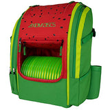 Axiom Discs Voyager Lite Backpack Disc Golf Bag (Watermelon Edition)