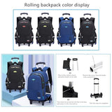 Mfikaryi Solid Color Elemetary Rolling Backpack,Camo Prints Kids Wheeled School BookBag,Backpack with wheels for boys