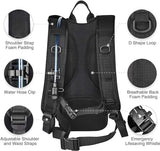 NOOLA 3L Hydration Backpack, Water Backpack with TPU Water Bladder, Tactical Hydration Pack for Men Women, Molle Water Backpack for Hiking, Biking, and Hunting, Black