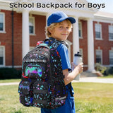 WOBAGMEN Cute Gaming Backpack for Teen Boys Girls, Large Capacity Multi-Pocket School Bag Fits 15.6" Laptop, Lightweight Durable Daypack for School and Travel (Gaming, M)