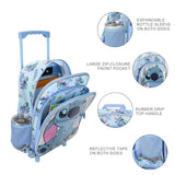 Lilo & Stitch Winking Stitch 16" Rolling Backpack for School and Travel