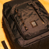 Topo Designs Global Pro Backpack, Waterproof X-Rip Fabric, Metal Hardware, External Access Laptop Sleeve, Pass Through Sleeve, Rugged + Minimalist PFC-Free (Dark Pine)