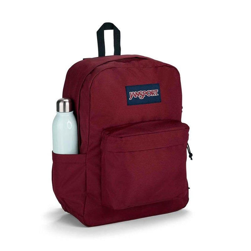 JanSport SuperBreak Plus Backpack with Padded 15-inch Laptop Sleeve and Integrated Bottle Pocket - Spacious and Durable Daypack for Work and Travel - Russet Red
