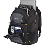 Targus Drifter II Laptop Backpack, Black/Gray – Backpack for Men for Business and Travel, Durable Water-Resistant Material, Fits up to 17" Laptops (TSB239US)