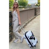 World Traveler Butterfly 20-Inch Carry-On Polycarbonage Hardside Expandable Spinner Luggage with Enhanced Wheel System