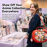 GoldSuccess Red Ita Bag Green Apple Purse Backpack–Kawaii Crossbody Pin Display,Cute Anime Cosplay/Convention/School
