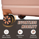 Cosbarn Luggage Sets 5 Piece Suitcases with Wheels, Suitcase Sets ABS Hard Case Luggage with TSA Lock Durable Carry-on Luggage with Spinner Wheels Travel Suitcase for Men Women