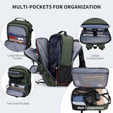 WITZMAN Travel Backpack for Men 45L Convertible Bag Fits 17" Laptop