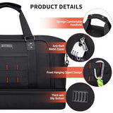 WITZMAN Nylon Duffle Bag for Men 55L with Toiletry Bag Sets Overnight Bag