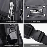 WITZMAN Sling Bag for Men Travel Crossbody Bag with USB Charging Port