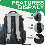 HIMAL HIMAL Disc Golf Bag, 22+ Discs Lightweight Backpack Grey