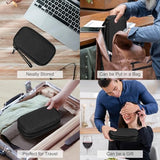 FYY Electronic Organizer, Travel Tech Pouch Bag, Cable Organizer Black