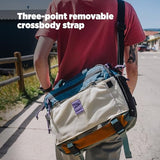 Topo Designs Mountain Cross Bag, Functional + Flexible Briefcase, Removable Shoulder Strap, Fair Trade (Neutral/Black)