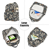 ALAZA Sea Turtle Coral Reef Black Women Backpack Purse Ladies Fashion Shoulder Bag Daypack Travel Bag 10L