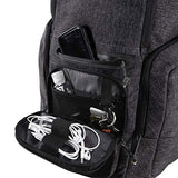 Tac-Six Command Pack, Backpack with Laptop and Pocket, 20 Inch/2260 Cubic inches / 37 L, Gray/Black, One Size, 10884
