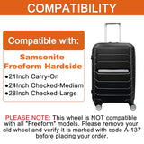 Toofire Wheels for Samsonite Freeform Hardside, Replacement Kit for Carry On Spinner Luggage (2 Pack)