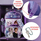 Bioworld Frozen 16 inch Backpack 4-piece Set with lunch box for girls