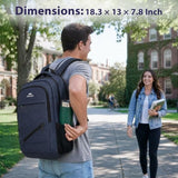 MATEIN Work Bookbag for Men, 17 In Large Laptop Travel Carry On Backpack