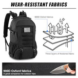 Jueachy Tactical Backpack for Men Women: 30L Military Tactical Assault Bag for Gym Travel Hiking EDC Durable Water-Resistant Molle Pack with USA Patch Laptop Sleeve