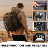 Heytrip Insulated Backpack Cooler 36 Cans, Portable Large Leakproof Waterproof Cooler Bag, 20 Hours Cold Retention for Lunch, Camping, Travel, Beach & Picnic