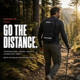 Graxivo Hydration Backpack with 2L Water Bladder, Lightweight Water Backpack with Waist Pockets & Helmet Holder, Small Sport Daypack for Mountain Biking, Hiking, Trail Running, Gear for Men Women